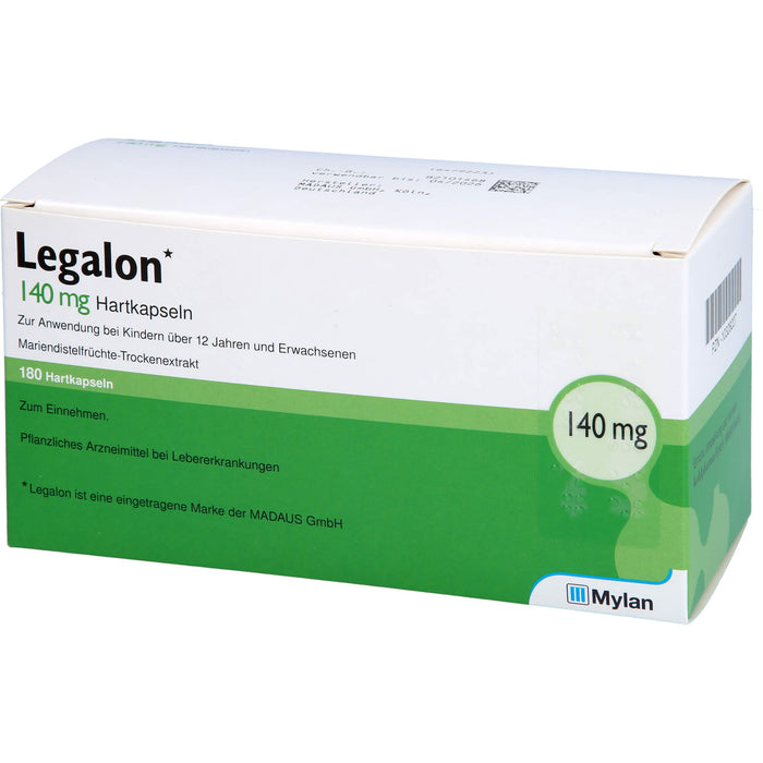 Legalon 140 kohlpharma Hartkapseln bei Lebererkrankungen, 180 pc Capsules
