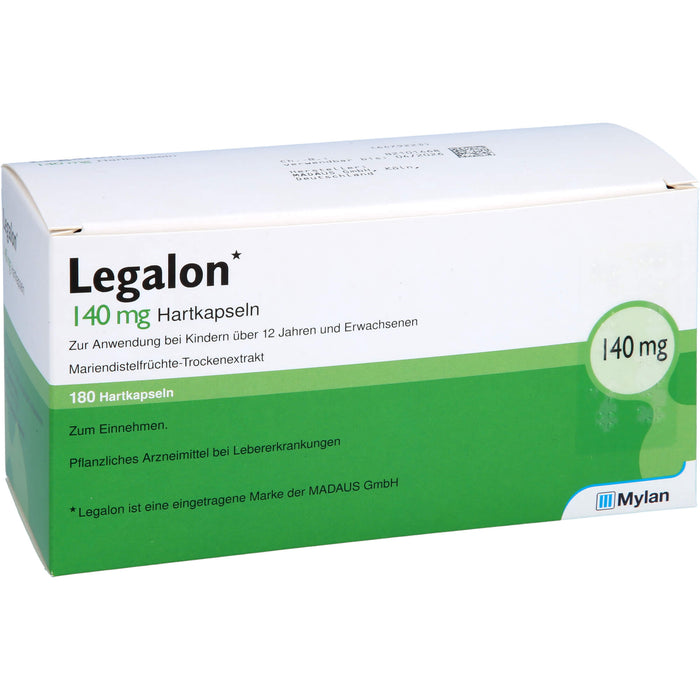 Legalon 140 kohlpharma Hartkapseln bei Lebererkrankungen, 180 pc Capsules