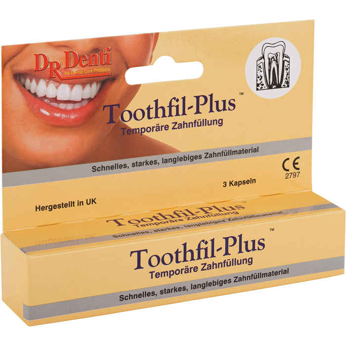 Dr.Denti Toothfil-Plus temporäre Zahnfüllung, 3 pcs. Capsules