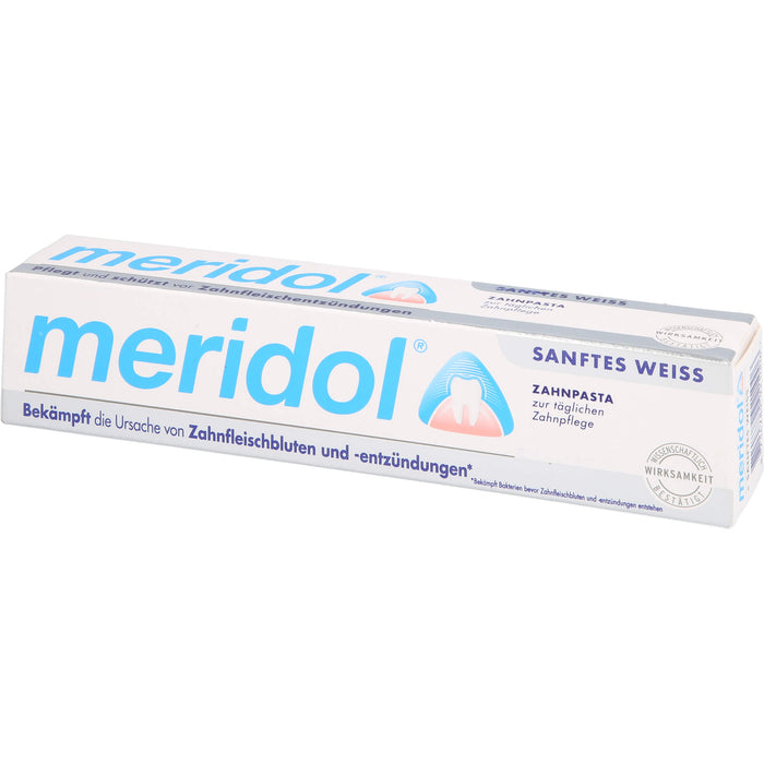 Meridol Sanftes Weiss Zahnpasta, 75 ml Zahncreme