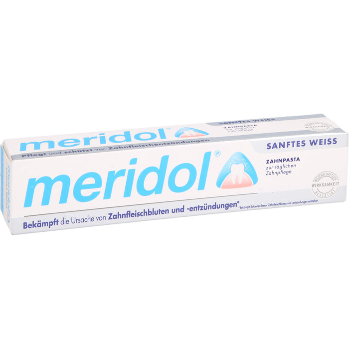 Meridol Sanftes Weiss Zahnpasta, 75 ml Zahncreme