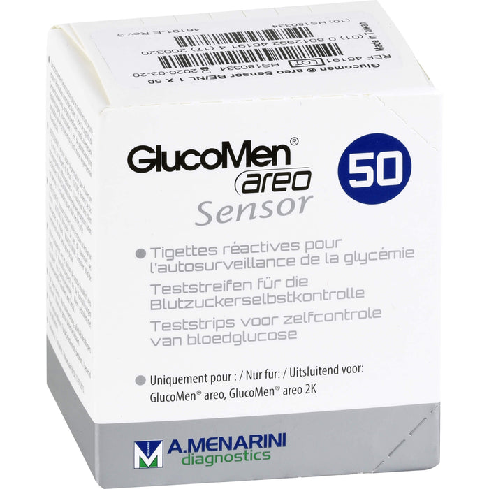 GlucoMen  areo Sensor Teststreifen, 50 St. Teststreifen