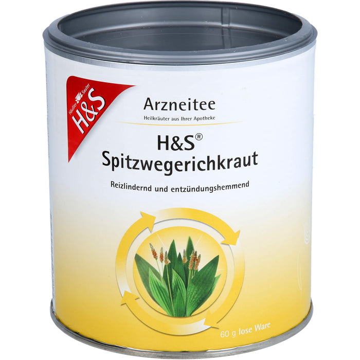 H&S Spitzwegerichkraut Arzneitee reizlindernd und entzündungshemmend, 60 g Thé