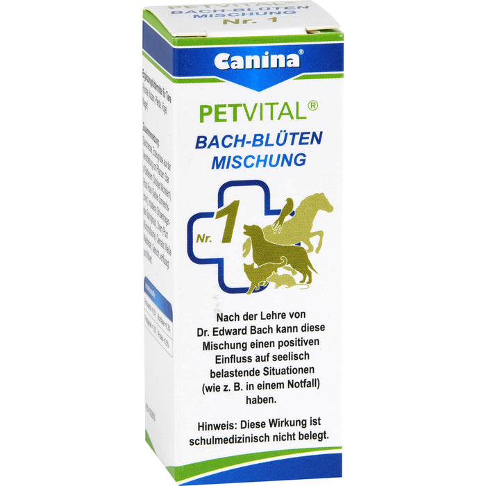 PETVITAL Bach-Blüten Mischung Nr. 1 vet Globuli, 10 g Globuli