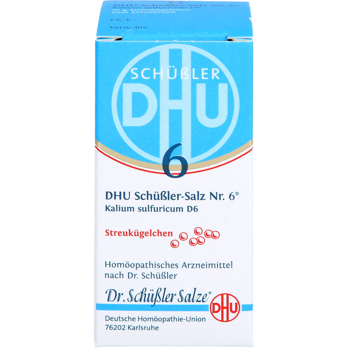 DHU Schüßler-Salz Nr. 6 Kalium sulfuricum D6, 10 g Globuli