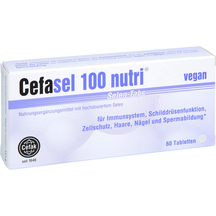 Cefasel 100 nutri  Selen-TABS, 60 St. Tabletten