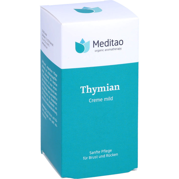 Meditao Thymiancreme mild sanfte Pflege für Brust und Rücken, 50 ml Creme