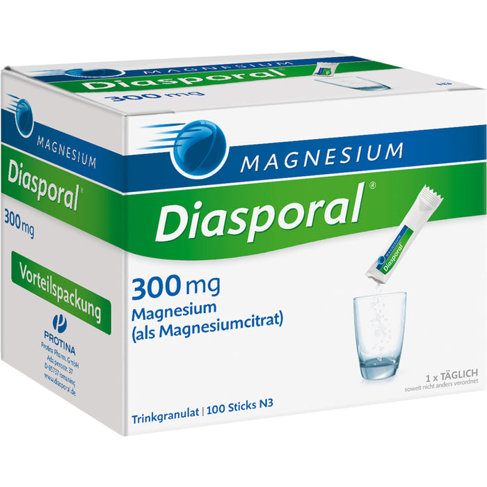 Magnesium Diasporal 300 mg Trinkgranulat, 100 St. Beutel