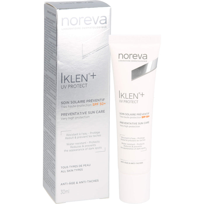 Noreva Iklen Sonnenschutz LSF 50+ zur Aufhellung von Pigmentflecken, 30 ml Cream