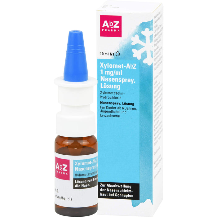Xylomet-AbZ 1 mg/ml Nasenspray zur Abschwellung der Nasenschleimhaut, 10 ml Lösung