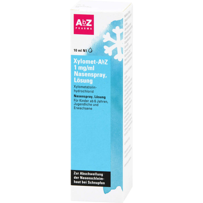 Xylomet-AbZ 1 mg/ml Nasenspray zur Abschwellung der Nasenschleimhaut, 10 ml Lösung