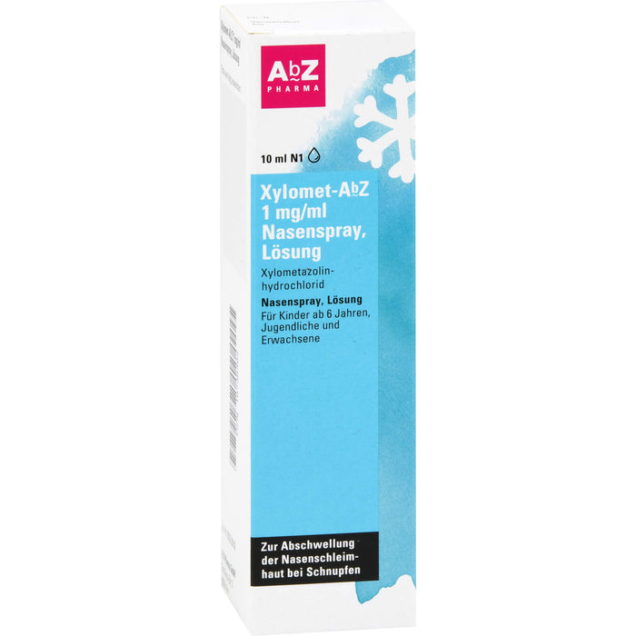 Xylomet-AbZ 1 mg/ml Nasenspray zur Abschwellung der Nasenschleimhaut, 10 ml Lösung