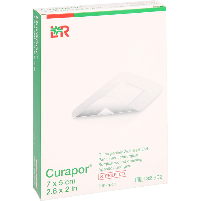 Curapor Wundverband steril 5 x 7 cm, 5 pc Pansement