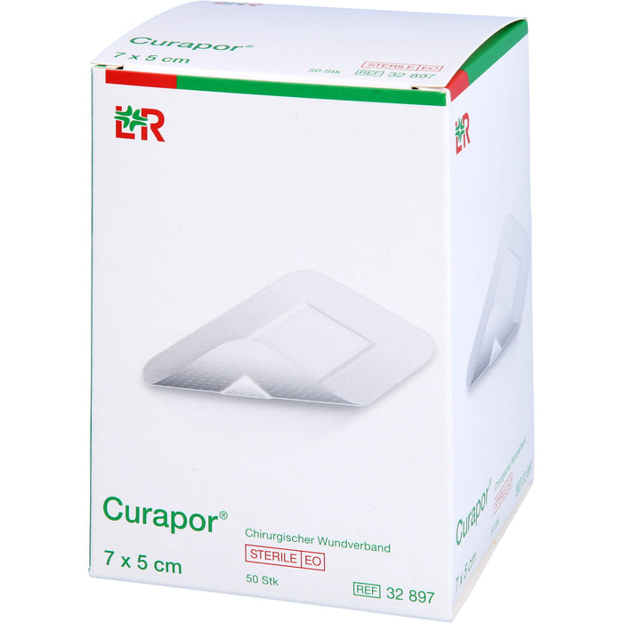 Curapor Wundverband steril 5 x 7 cm, 50 pcs. Patch