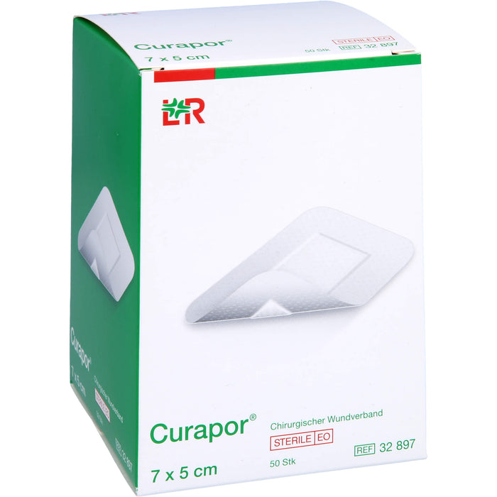 Curapor Wundverband steril 5 x 7 cm, 50 pc Pansement