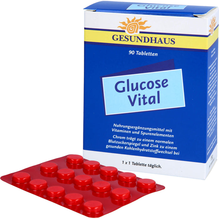GESUNDHAUS Glucose Vital Tabletten, 90 pcs. Tablets