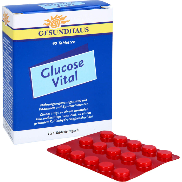 GESUNDHAUS Glucose Vital Tabletten, 90 pcs. Tablets