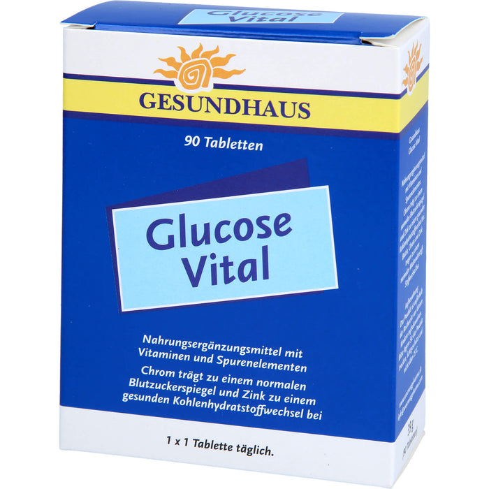 GESUNDHAUS Glucose Vital Tabletten, 90 pcs. Tablets