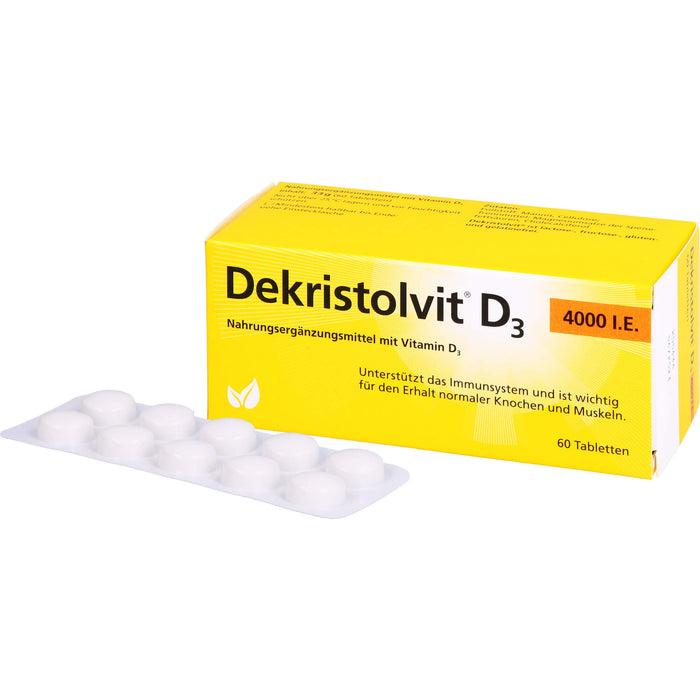 Dekristolvit D3 4000 I.E. Tabletten unterstützt das Immunsystem, 60 St. Tabletten