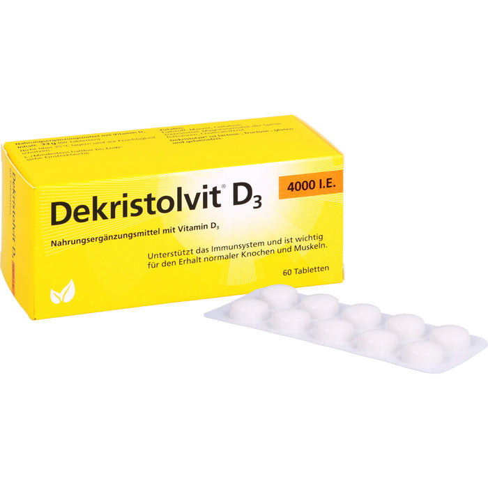 Dekristolvit D3 4000 I.E. Tabletten unterstützt das Immunsystem, 60 St. Tabletten