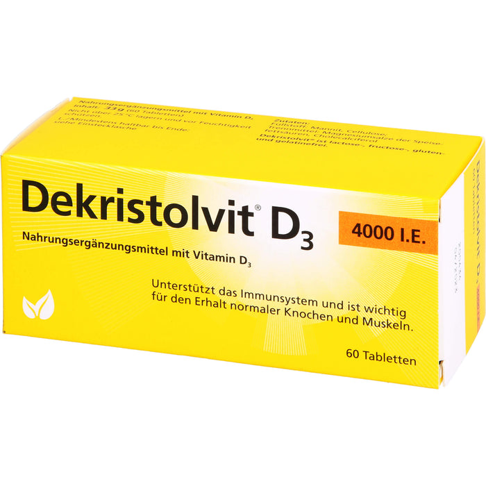 Dekristolvit D3 4000 I.E. Tabletten unterstützt das Immunsystem, 60 St. Tabletten