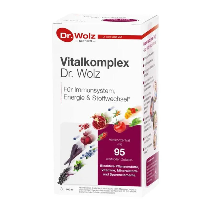 Vitalkomplex Dr. Wolz Flüssiges Vitalstoff-Konzentrat, 500 ml Lösung