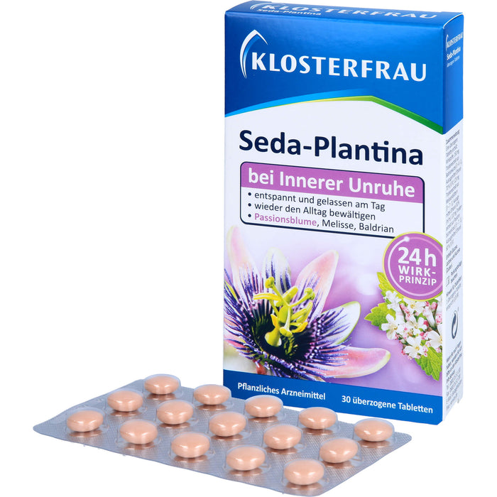 KLOSTERFRAU Seda-Plantina bei innerer Unruhe, 30 pc Tablettes