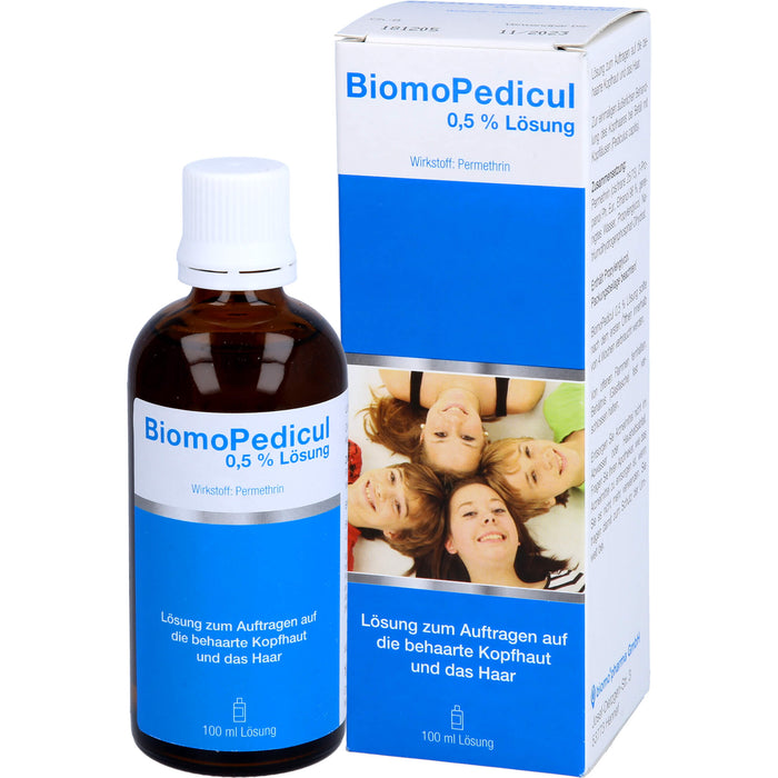 BiomoPedicul 0,5 % Lösung bei Befall mit Kopfläusen, 100 ml Lösung