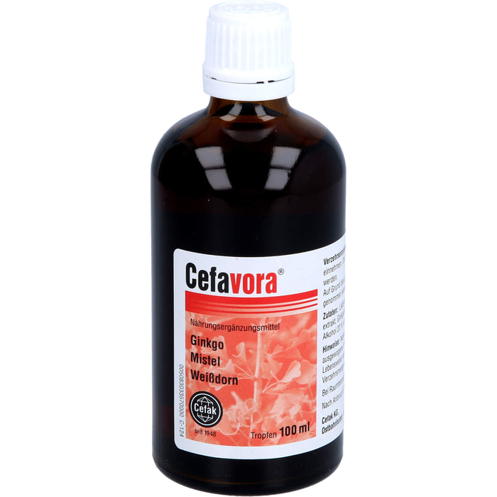 Cefavora Tropfen mit Ginkgo, Mistel und Weißdorn, 100 ml Solution