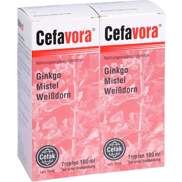 Cefavora Tropfen mit Ginkgo, Mistel und Weißdorn, 200 ml Solution