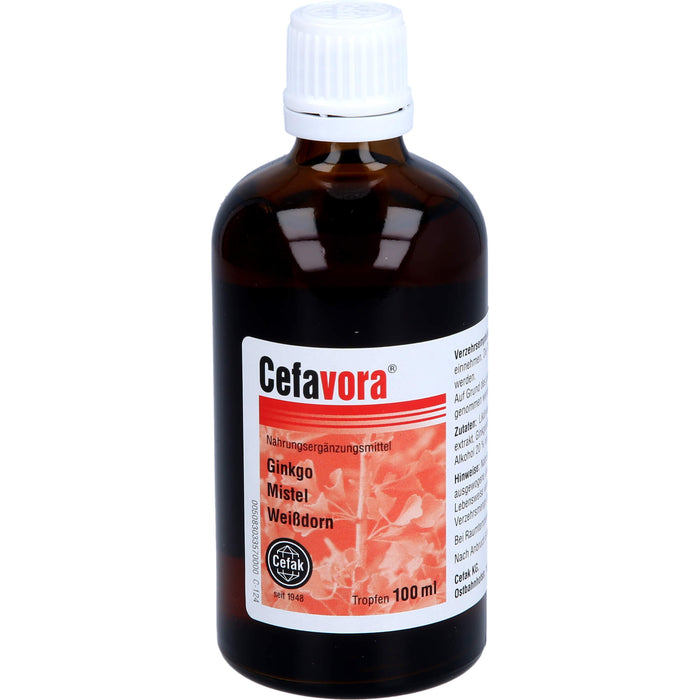 Cefavora Tropfen mit Ginkgo, Mistel und Weißdorn, 200 ml Solution