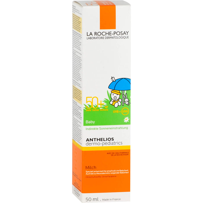 La Roche-Posay Anthelios Dermo-Kids LSF 50+ Baby-Milch hohe Verträglichkeit und extra wasserfest, 50 ml Cream