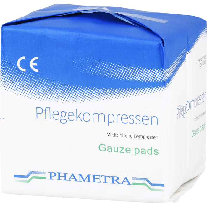 Pflegekompressen 10x10cm 4fach unsteril, 100 pc Compresses
