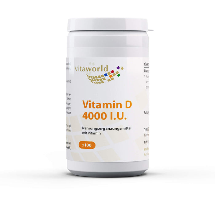 Vitaworld Vitamin D3 4.000 I.E. Kapseln, 100 St. Kapseln