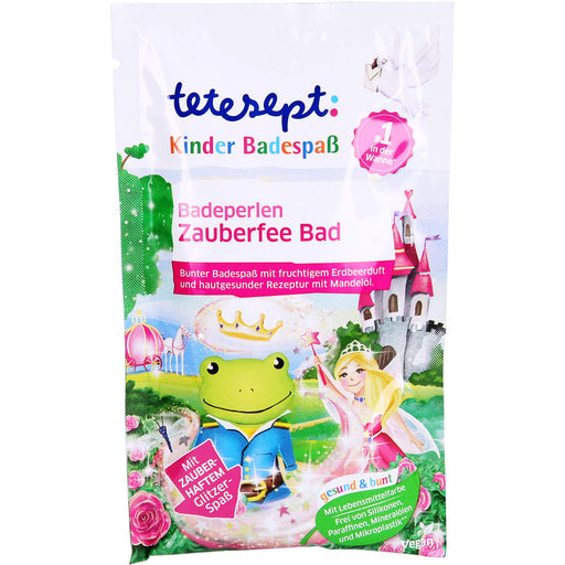 Tetesept Kinder Badespaß Badeperlen Zauberfee Bad, 60 g Badezusatz