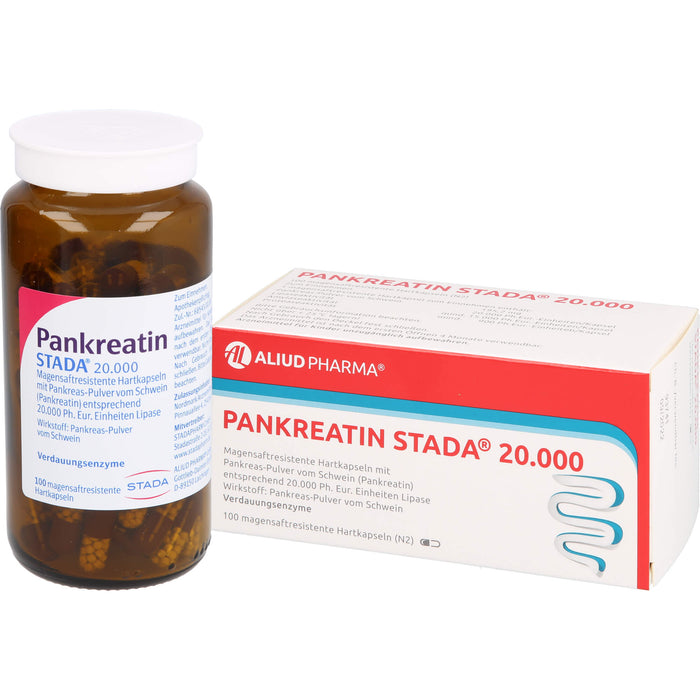 Pankreatin STADA 20.000 Hartkapseln, 100 St. Kapseln