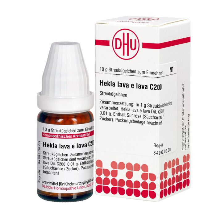 Hekla lava e lava C200 DHU Globuli, 10 g Globules