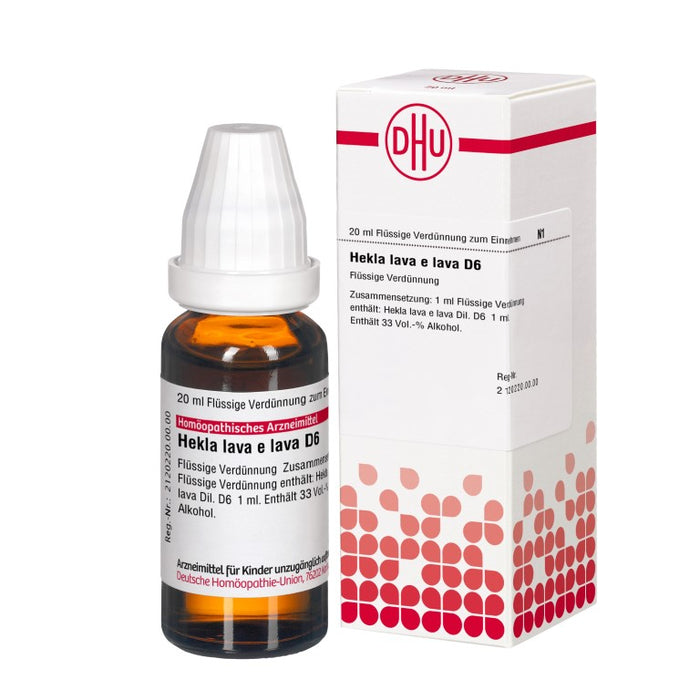 DHU Hekla lava e lava D 6 Flüssige Verdünnung, 20 ml Solution