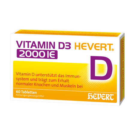 Vitamin D3 Hevert 2000 IE Tabletten, 60 St. Tabletten
