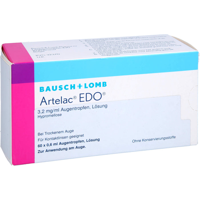 Artelac EDO kohlpharma Augentropfen bei trockenem Auge, 60 pc Pipettes à dose unique