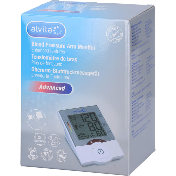 Alvita Oberarm-Blutdruckmessgerät Advanced, 1 St