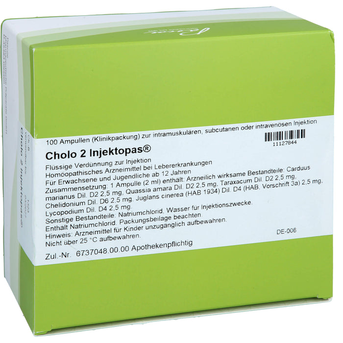 Cholo 2 Injektopas®, Flüssige Verdünnung zur Injektion, 100 St AMP