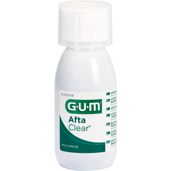 GUM Afta Clear Mundspülung für Aphten und Mundläsionen, 120 ml Solution
