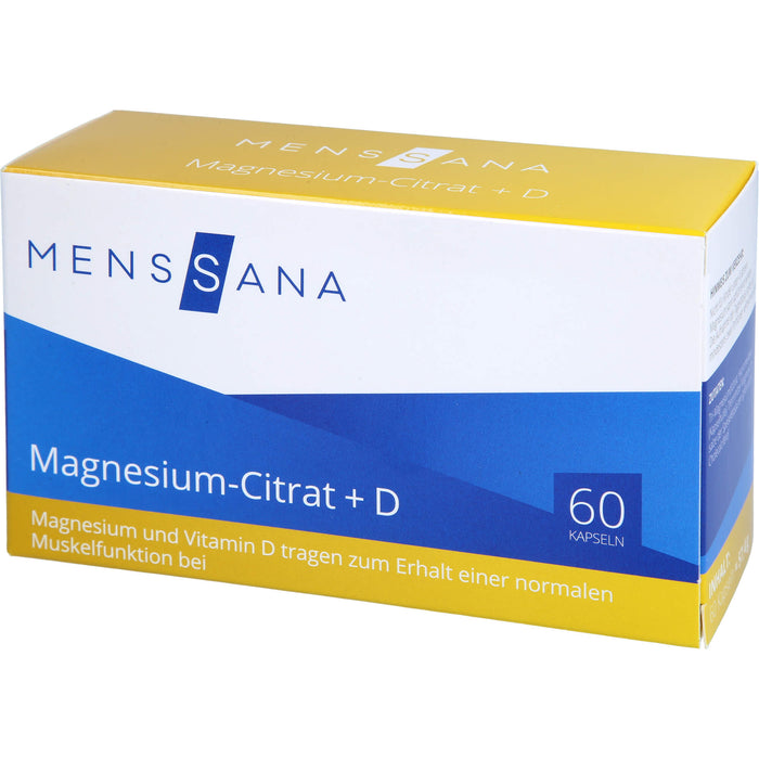 Magnesium-Citrat + D MensSana , 60 pc Capsules