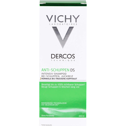 DERCOS Anti-Schuppen Intensiv-Shampoo bei Juckreiz für normale bis trockene Kopfhaut, 200 ml Shampoo