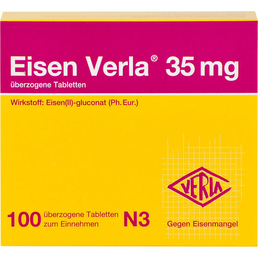 Eisen Verla  35 mg, überzogene Tabletten, 100 St. Tabletten