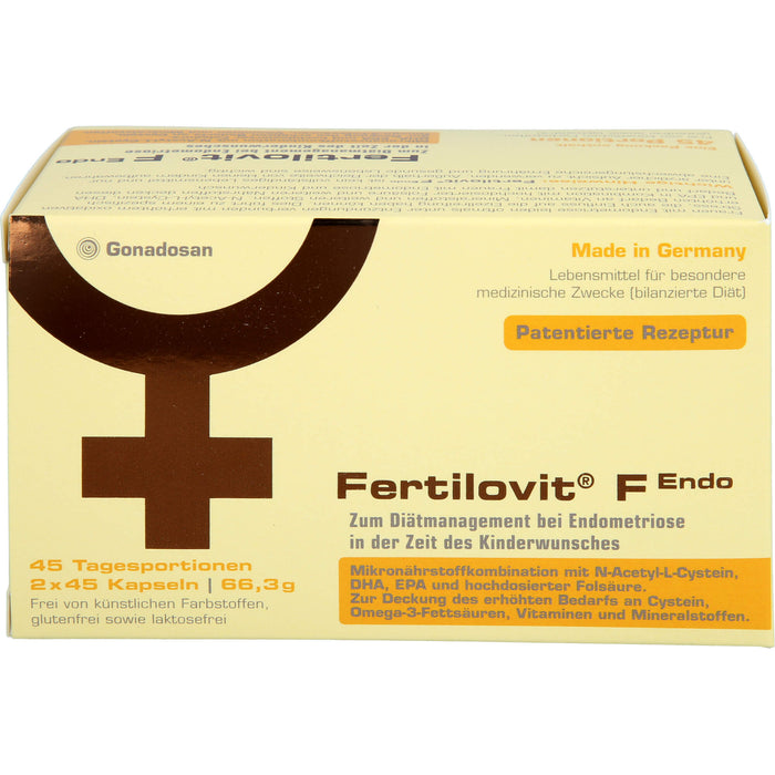 Fertilovit F Endo für Frauen mit Endometriose und Kinderwunsch, 90 St. Kapseln