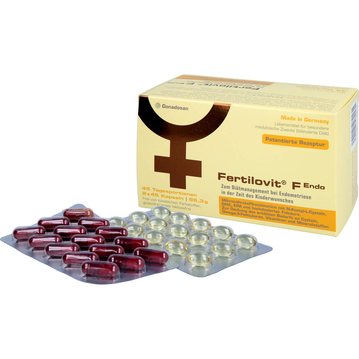 Fertilovit F Endo für Frauen mit Endometriose und Kinderwunsch, 90 pc Capsules