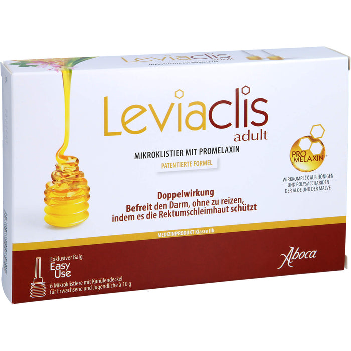 Aboca Leviaclis adult Mikroklistiere mit Kanülendeckel, 6 pc Lavements