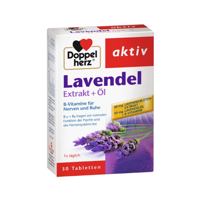 Doppelherz Lavendel Extrakt + Öl, 30 pc Tablettes